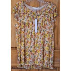 NWT Jane and Delancey Shirt Women's Large Boho Cottage Prairie Farmcore Country